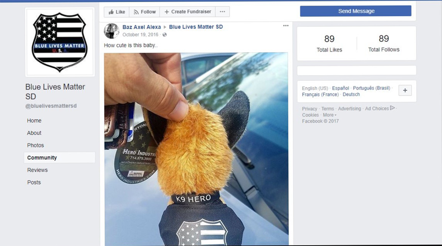 Click to enlarge Basri Emini - Blue Lives Matter